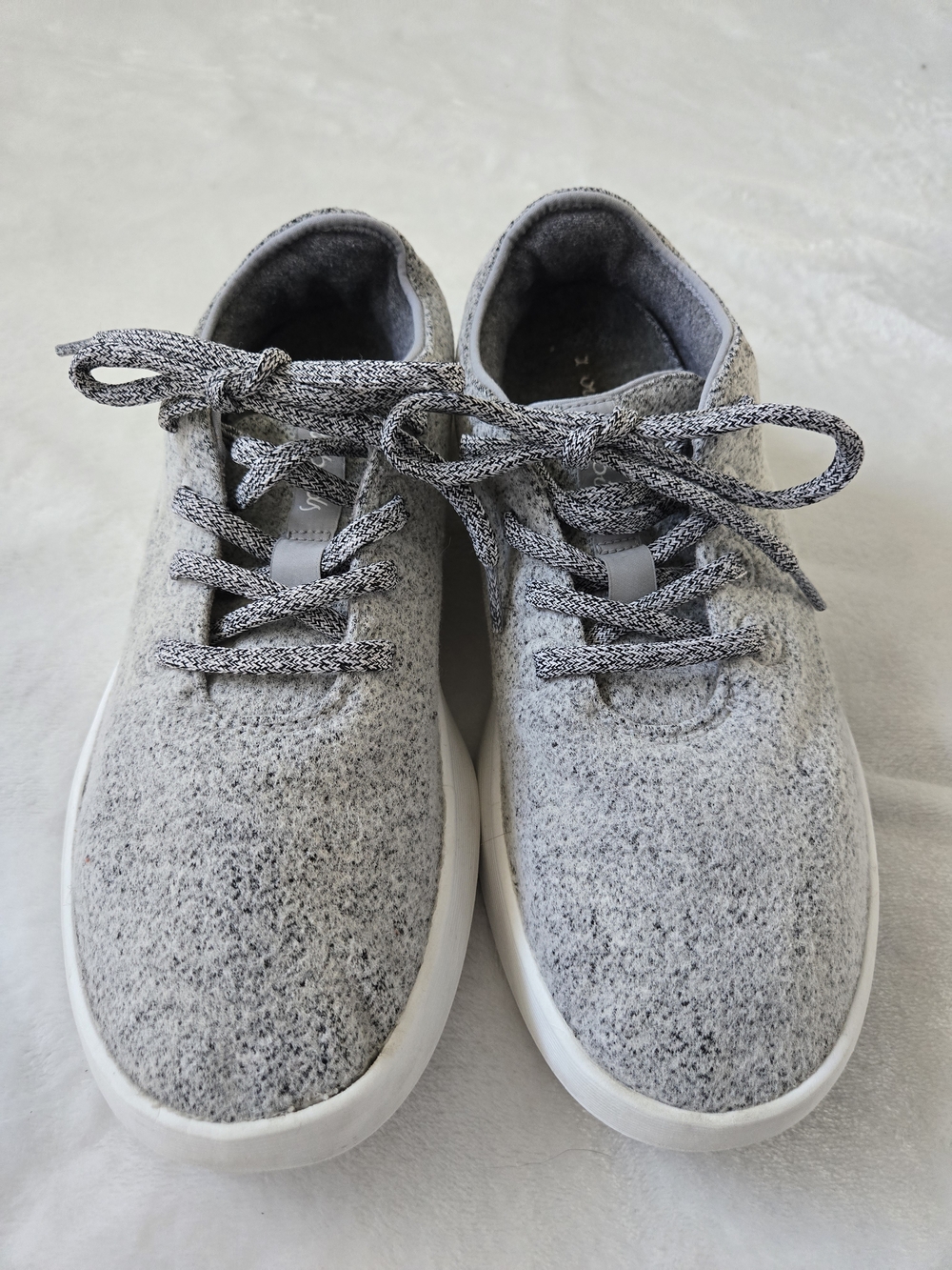 allbirds Gray Merino Wool Sneakers with White Sole